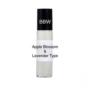 Bath & Body Works: Apple Blossom & Lavender Type 1/3 Oz Glass Roll-On Bottle